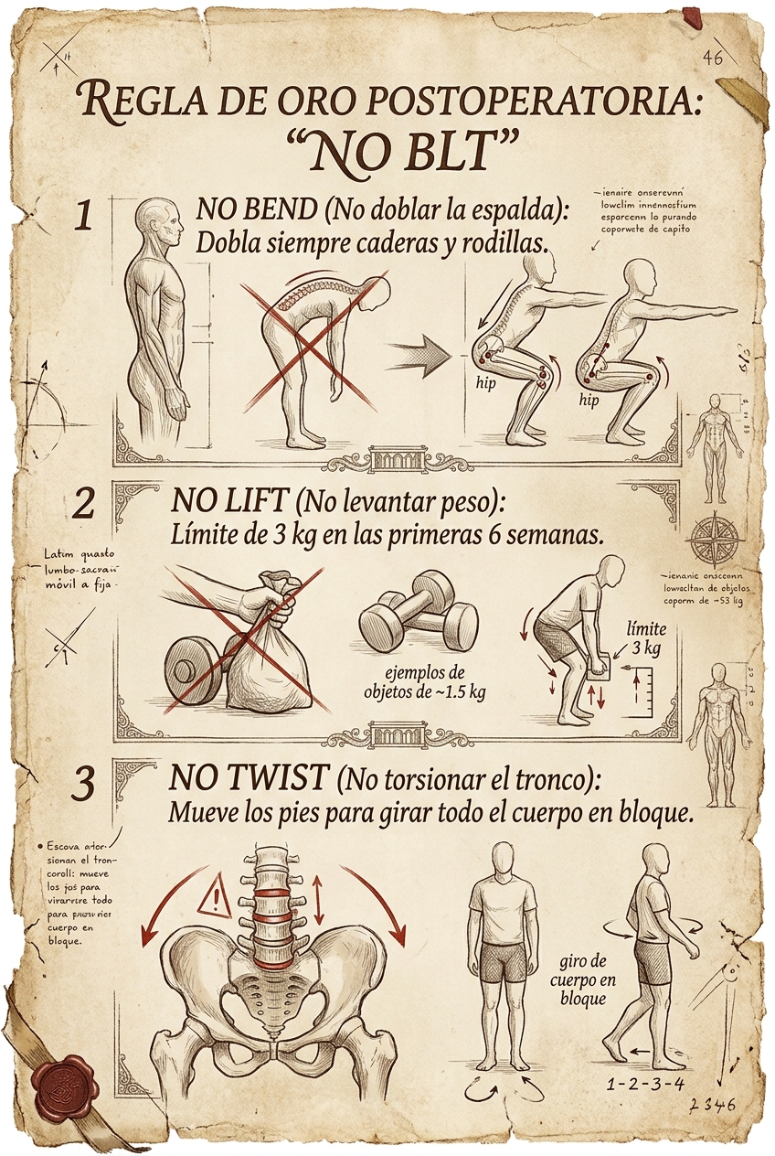 señales alarma microdiscetomía lumbar